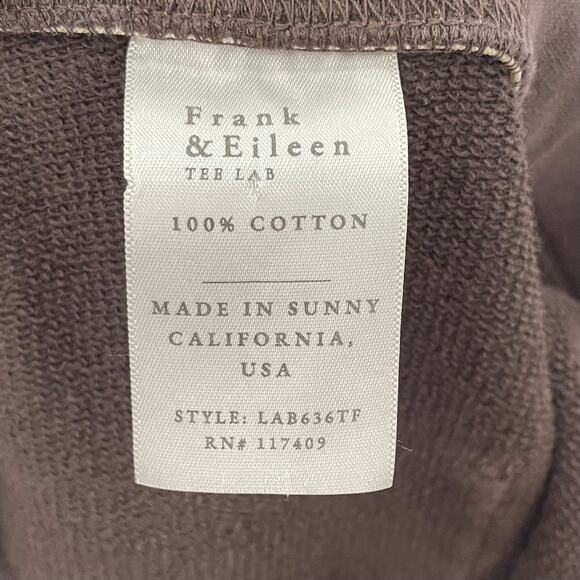 SOLD Frank & Eileen S Eamon Jogger Sweatpant Triple Fleece Irish Chocolate - Picture 8 of 10